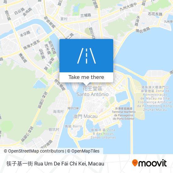 筷子基一街 Rua Um De Fái Chi Kei map