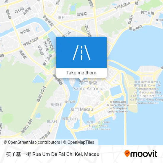 筷子基一街 Rua Um De Fái Chi Kei map