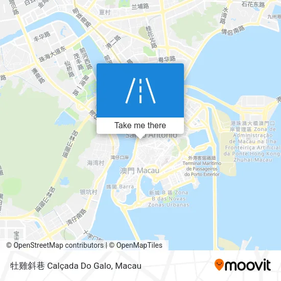 牡雞斜巷 Calçada Do Galo map