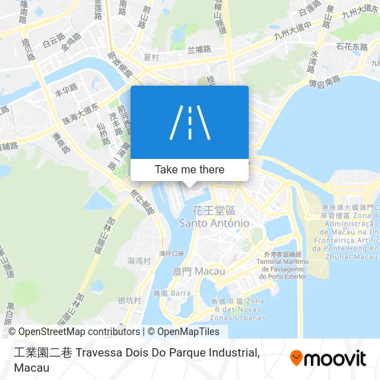 工業園二巷 Travessa Dois Do Parque Industrial map