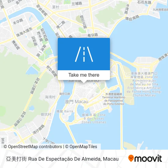 亞美打街 Rua De Espectação De Almeida map