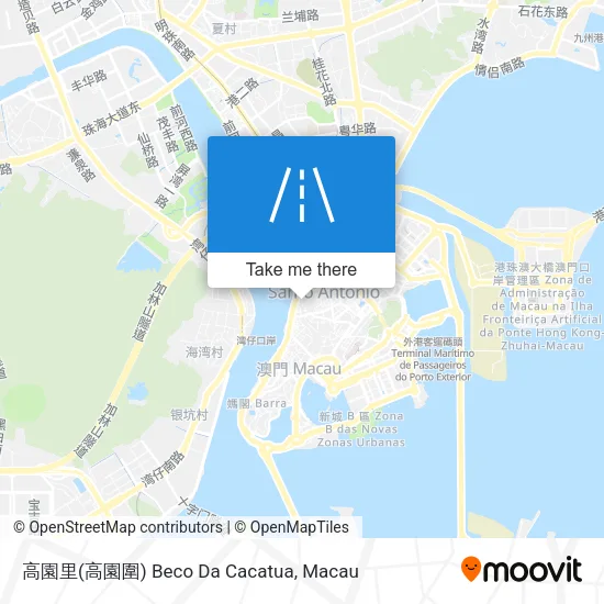 高園里(高園圍) Beco Da Cacatua map