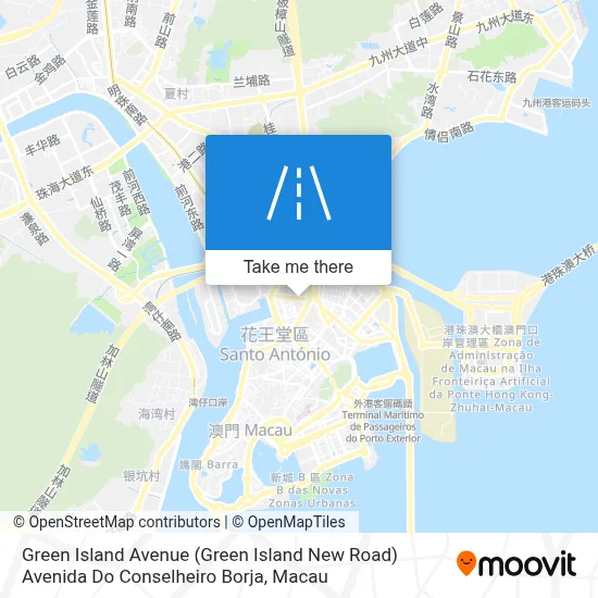 Green Island Avenue (Green Island New Road) Avenida Do Conselheiro Borja map