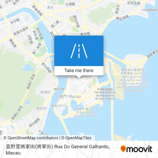 嘉野度將軍街(將軍街) Rua Do General Galhardo地圖