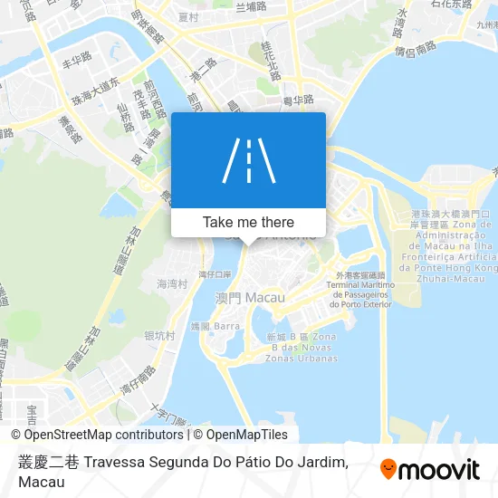 叢慶二巷 Travessa Segunda Do Pátio Do Jardim map