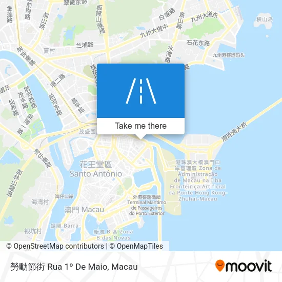勞動節街 Rua 1º De Maio地圖