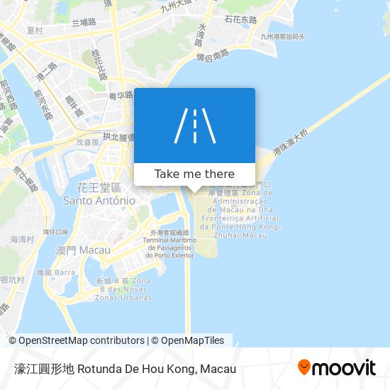 濠江圓形地 Rotunda De Hou Kong map