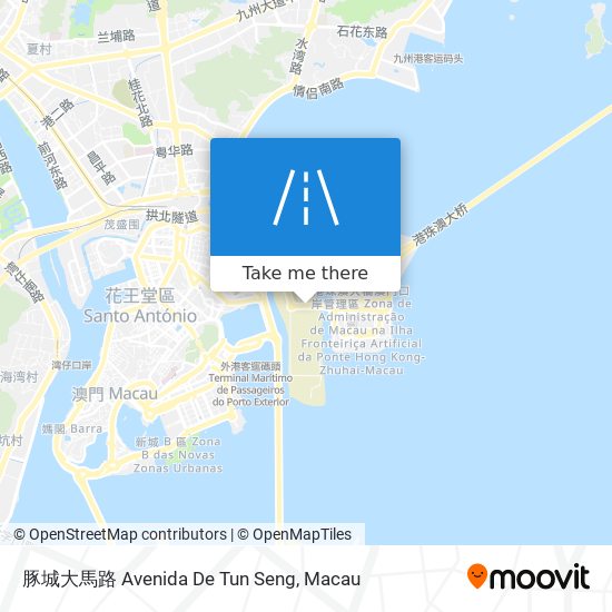豚城大馬路 Avenida De Tun Seng map