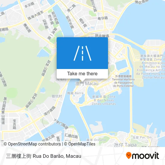 三層樓上街 Rua Do Barão地圖