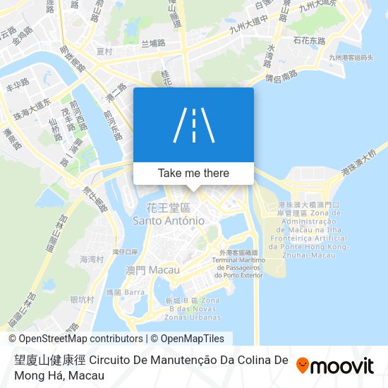 望廈山健康徑 Circuito De Manutenção Da Colina De Mong Há map