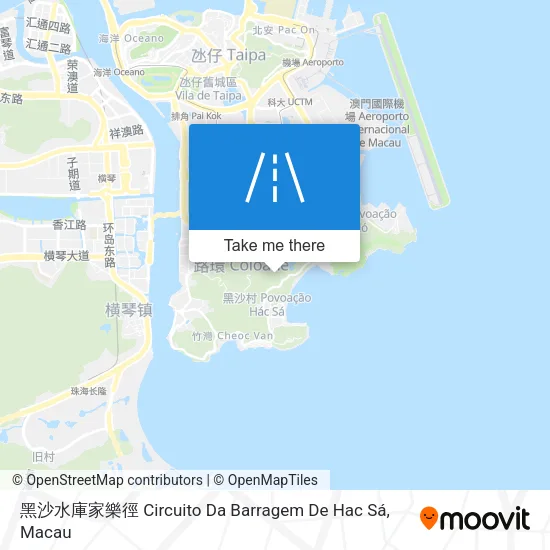黑沙水庫家樂徑 Circuito Da Barragem De Hac Sá地圖