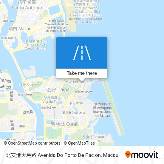 北安港大馬路 Avenida Do Porto De Pac on map