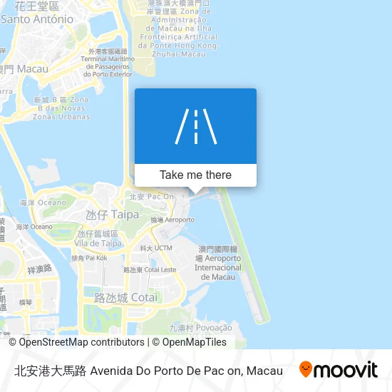 北安港大馬路 Avenida Do Porto De Pac on地圖