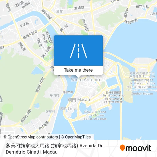 爹美刁施拿地大馬路 (施拿地馬路) Avenida De Demétrio Cinatti地圖