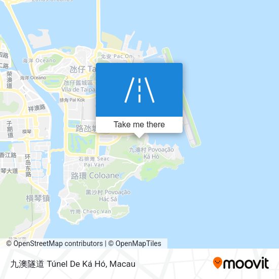 九澳隧道 Túnel De Ká Hó地圖