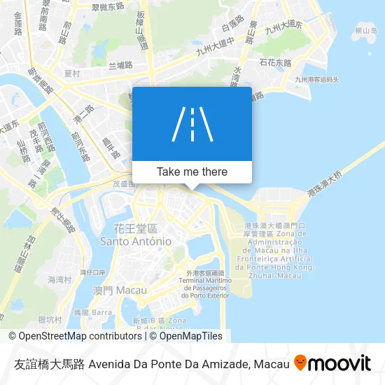友誼橋大馬路 Avenida Da Ponte Da Amizade map