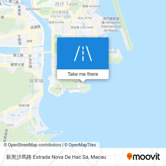 新黑沙馬路 Estrada Nova De Hac Sá map