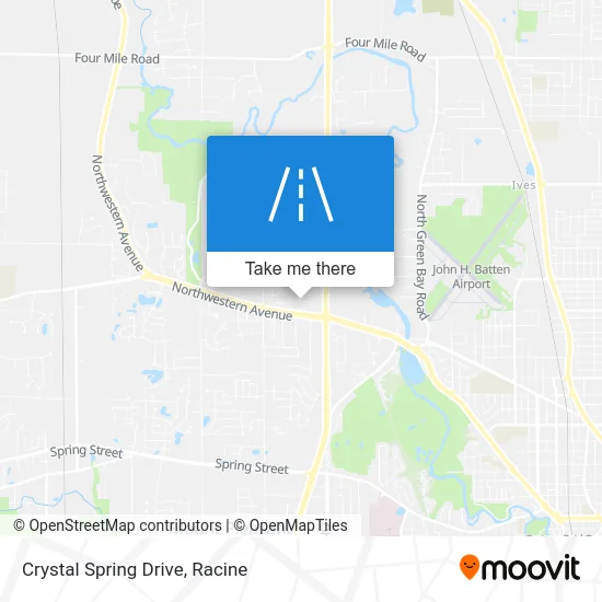 Crystal Spring Drive map