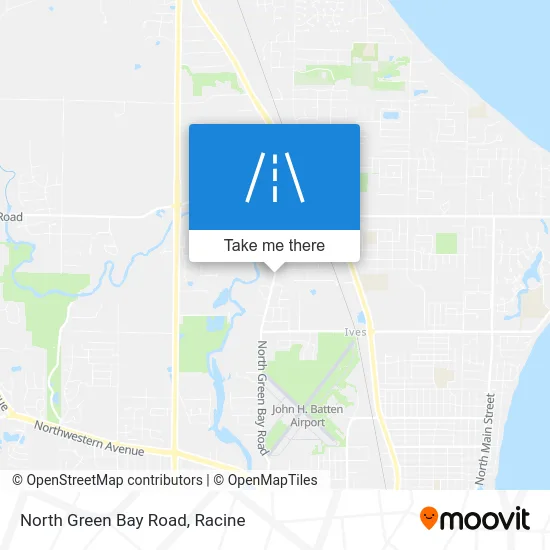 North Green Bay Road map