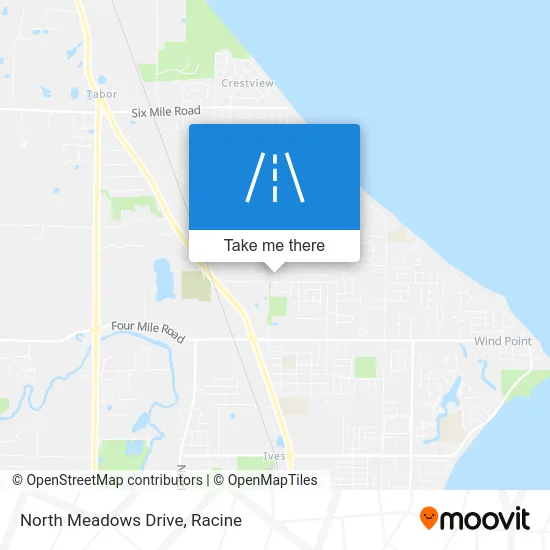 North Meadows Drive map