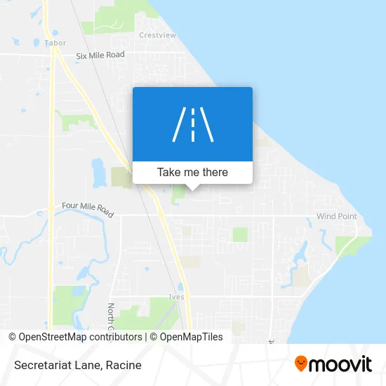 Secretariat Lane map