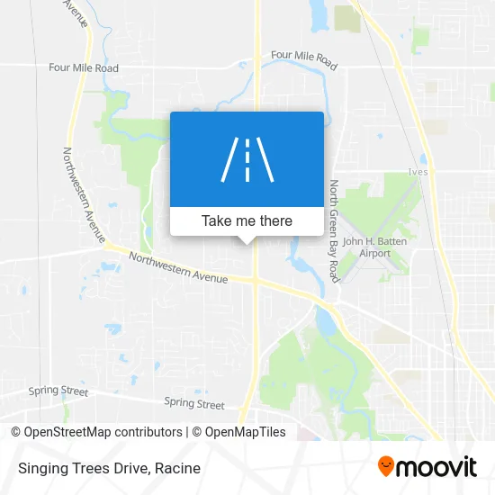 Singing Trees Drive map