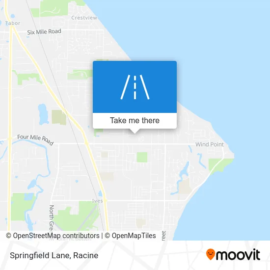 Springfield Lane map