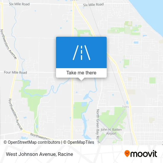 West Johnson Avenue map