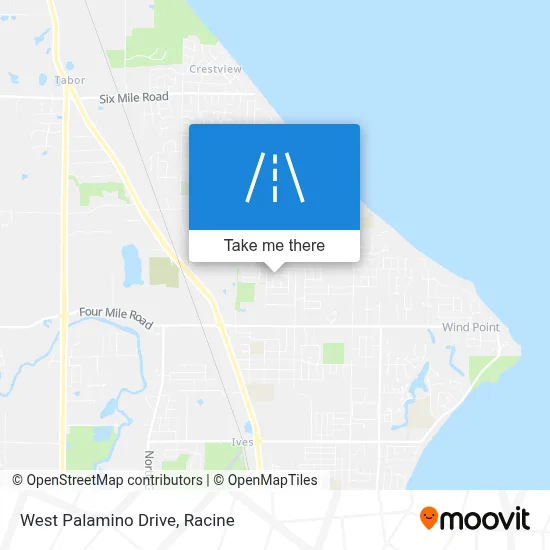 West Palamino Drive map