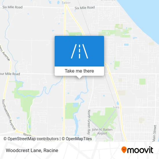 Woodcrest Lane map