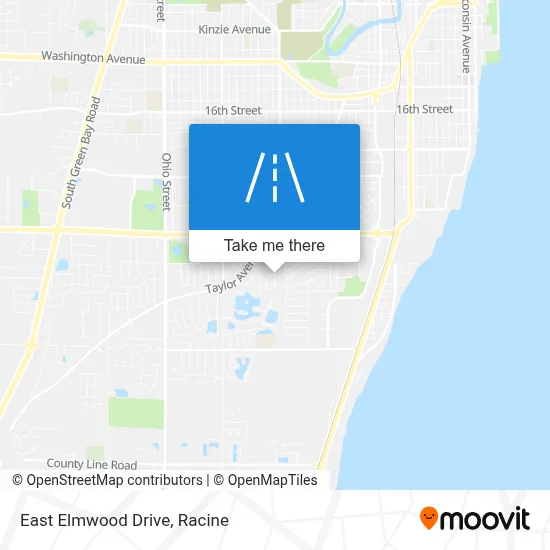 East Elmwood Drive map