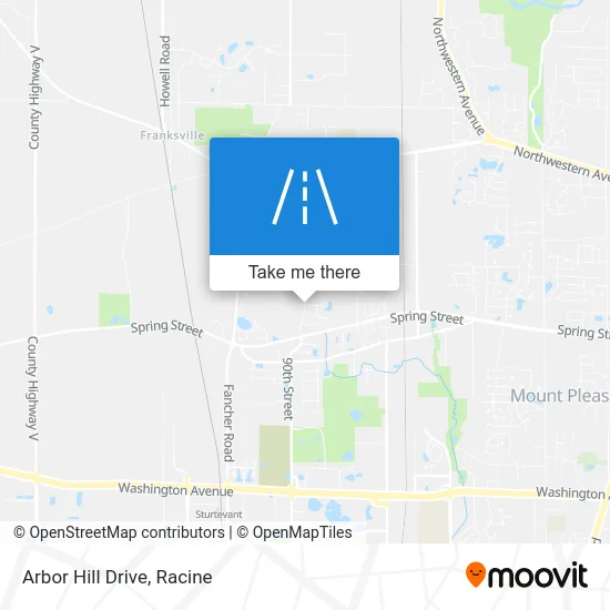 Arbor Hill Drive map