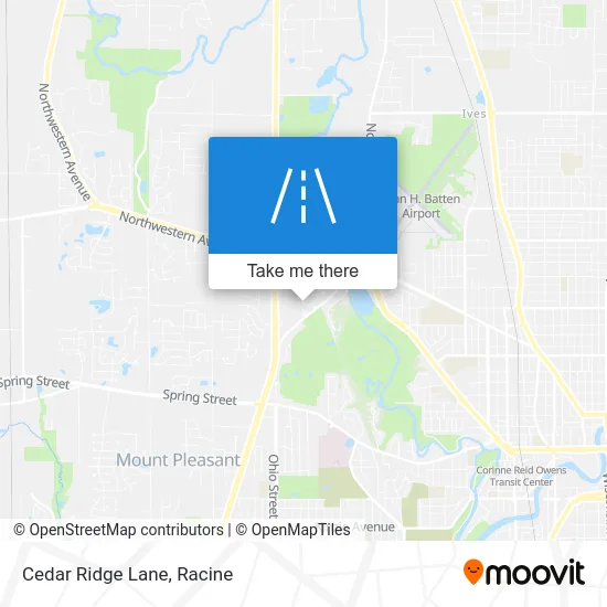 Cedar Ridge Lane map