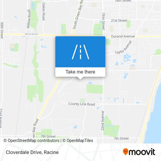 Mapa de Cloverdale Drive