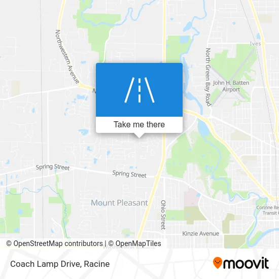 Coach Lamp Drive map