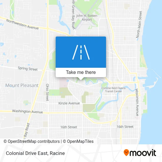 Colonial Drive East map