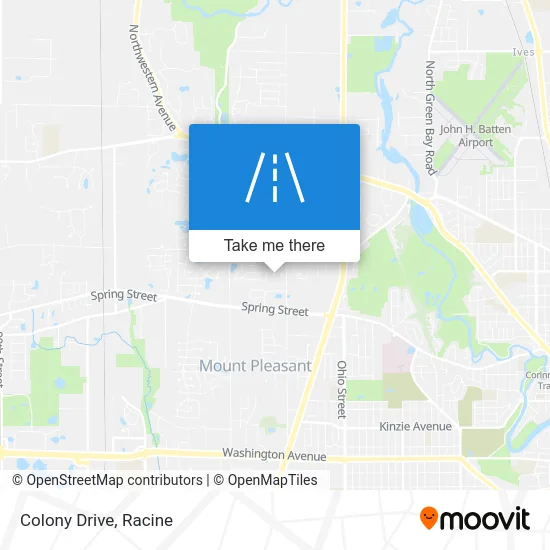 Colony Drive map