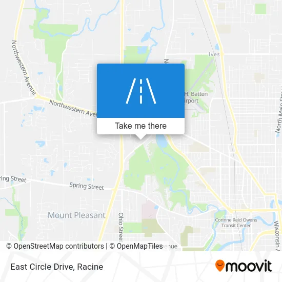 East Circle Drive map