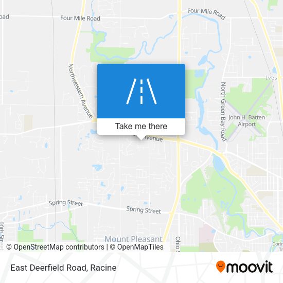 East Deerfield Road map