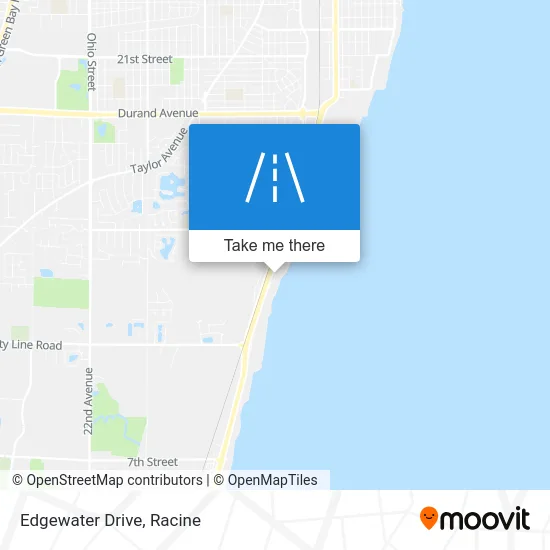 Edgewater Drive map