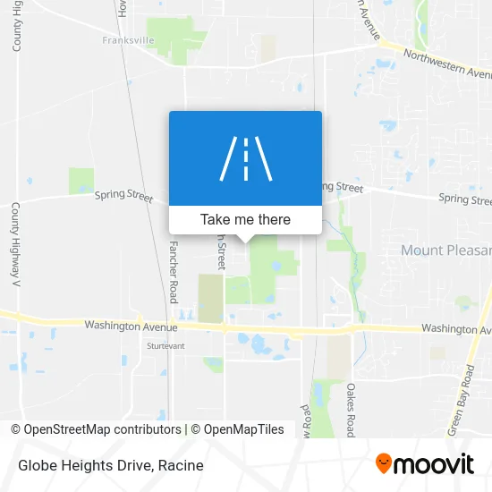 Globe Heights Drive map