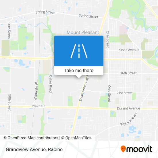 Mapa de Grandview Avenue