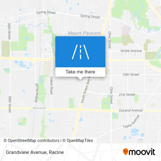 Grandview Avenue map