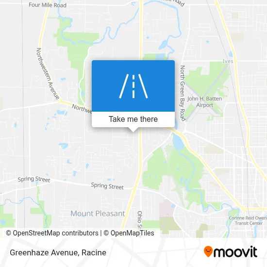 Greenhaze Avenue map