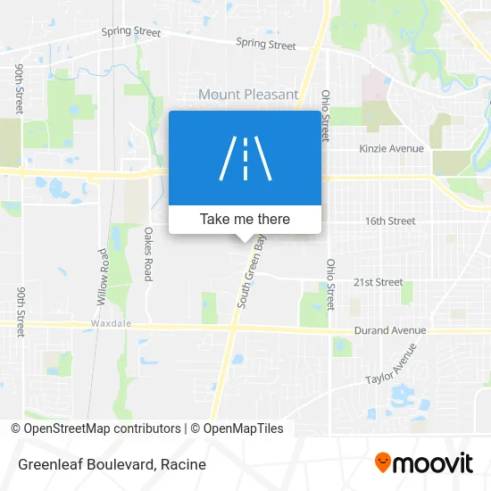 Greenleaf Boulevard map