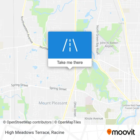 High Meadows Terrace map