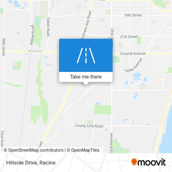 Mapa de Hillside Drive
