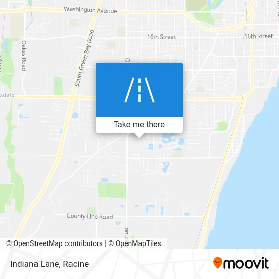 Indiana Lane map