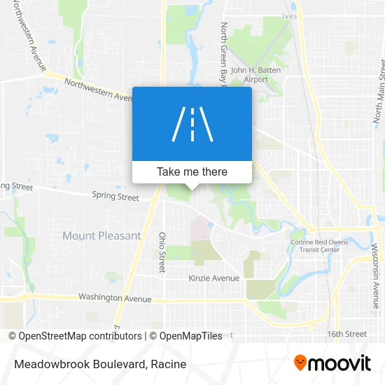 Meadowbrook Boulevard map