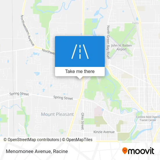 Menomonee Avenue map